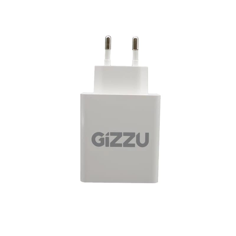 GIZZU 36W USB-C PD & QC3.0 kahe pordiga seinahoidja - valge