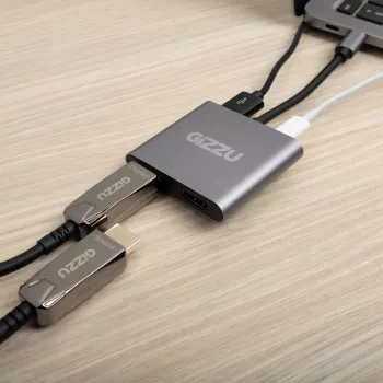 Gizzu 4-in-1 Type-C Dual HDMI jaotur