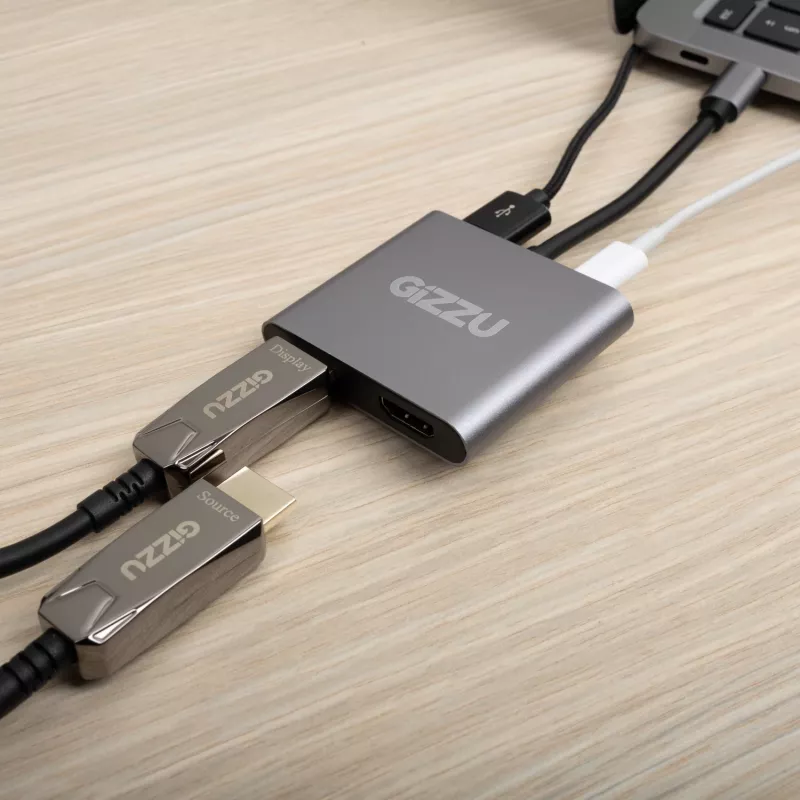 Gizzu 4-in-1 Type-C Dual HDMI jaotur