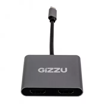 Gizzu 4-in-1 Type-C Dual HDMI jaotur