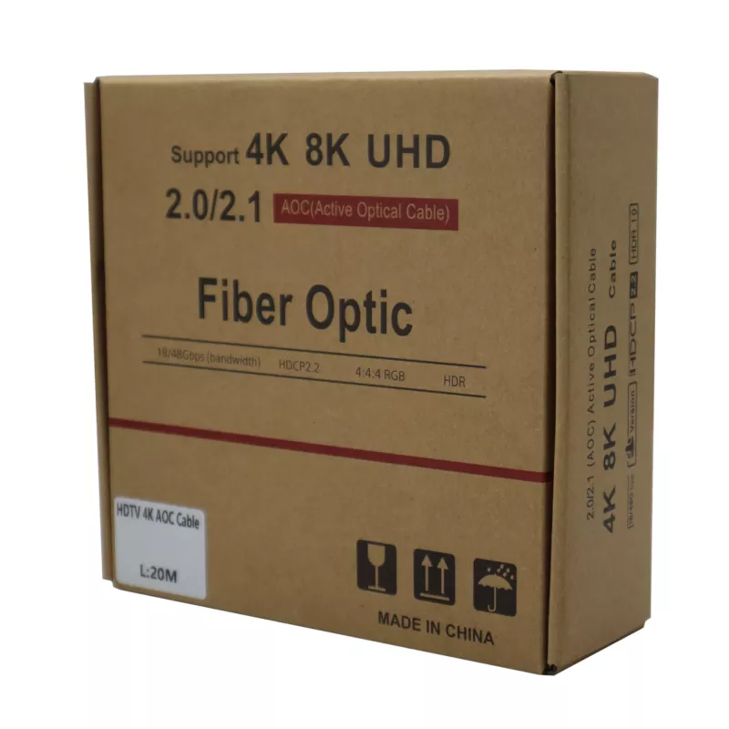 GIZZU 4K aktiivne fiiberoptiline HDMI-kaabel 20m