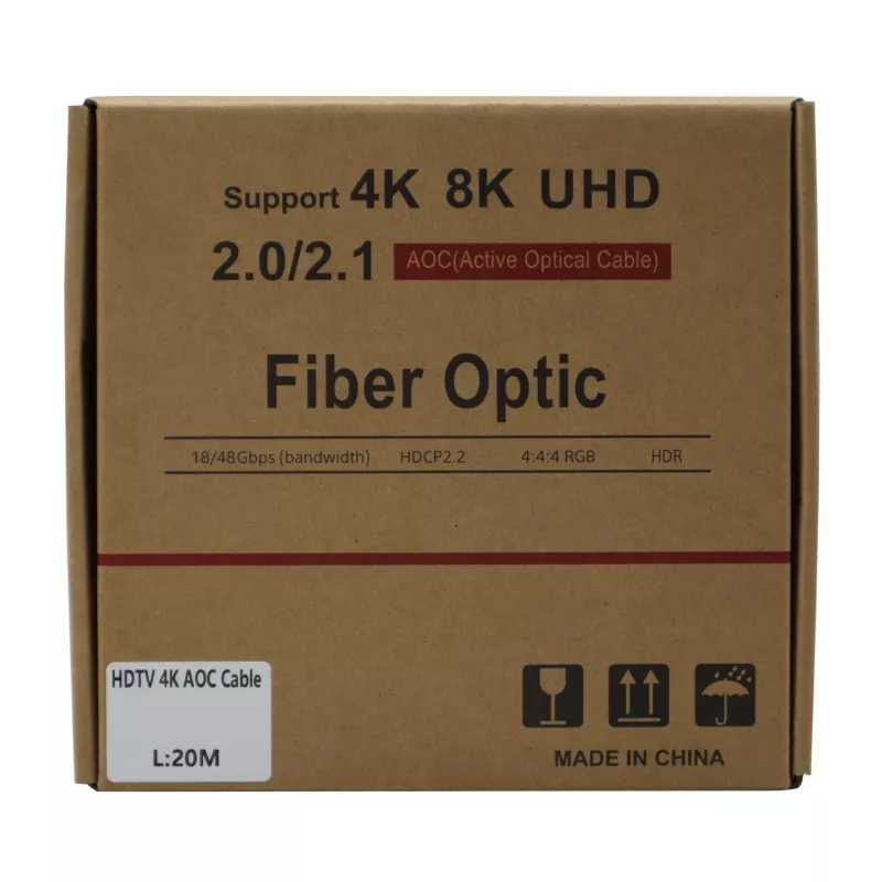 GIZZU 4K aktiivne fiiberoptiline HDMI-kaabel 20m