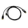 Gizzu 4K HDMI to DisplayPort aktiivne muundurkaabel 1,8 m must