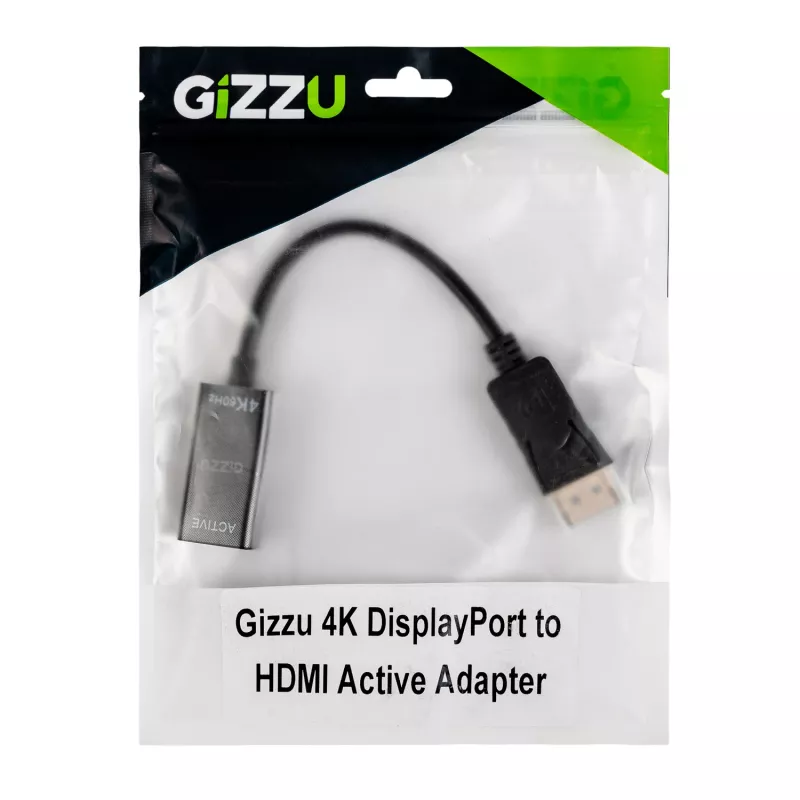 Gizzu 4K60Hz DisplayPort-HDMI aktiivne adapter