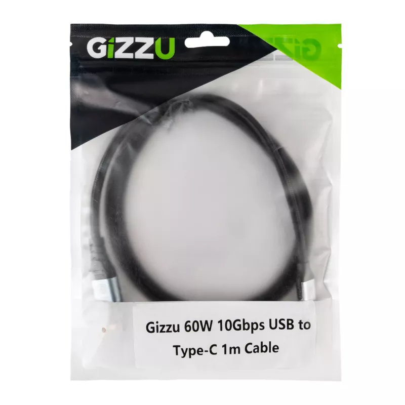 GIZZU 60W 10Gbps USB to Type-C 1m kaabel