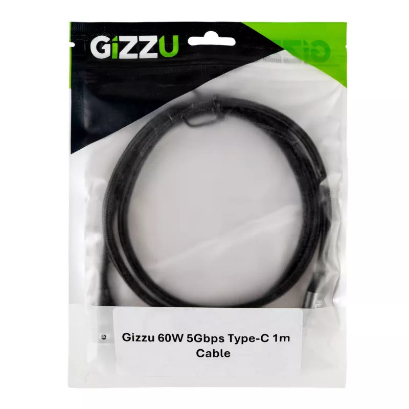GIZZU 60W 5Gbps Type-C 1m kaabel
