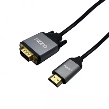 Gizzu Full HD HDMI-VGA-kaabel (1,8 m) - must