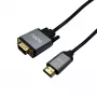 Gizzu Full HD HDMI-VGA-kaabel (1,8 m) - must