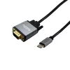 Gizzu Full HD USB-C to VGA adapterkaabel 1,8 m must