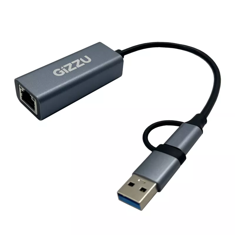 Gizzu High Speed Type-C/A Gigabit-adapter Poly