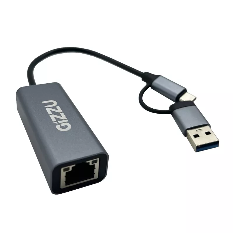Gizzu High Speed Type-C/A Gigabit-adapter Poly