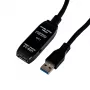 Gizzu USB 3.0 aktiivne pikenduskaabel 5m - must