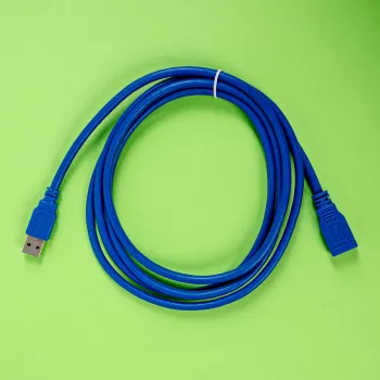 Gizzu USB 3.0 pikenduskaabel 2m – 5Gbps, isane emasele, must