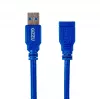 Gizzu USB 3.0 pikenduskaabel 2m – 5Gbps, isane emasele, must