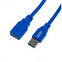 Gizzu USB 3.0 pikenduskaabel 2m – 5Gbps, isane emasele, must