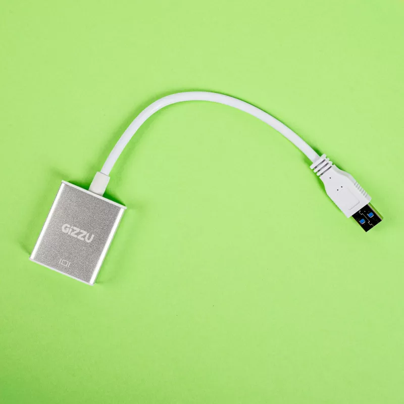 Gizzu USB 3.0 to HDMI Adapter - Full HD 1080p Video Output, Black