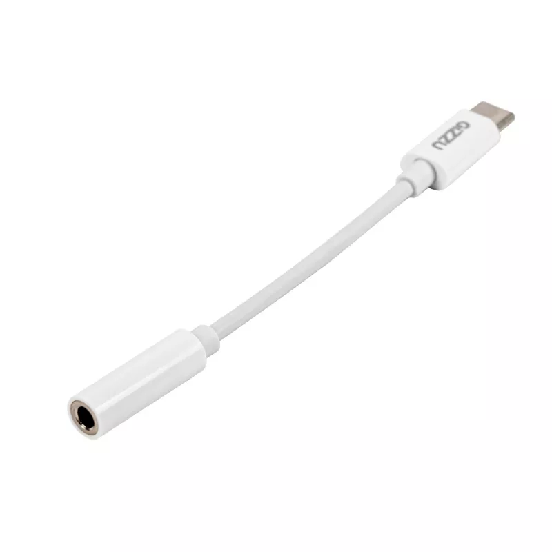 Gizzu USB Type-C - 3,5 mm AUX heliadapter - valge