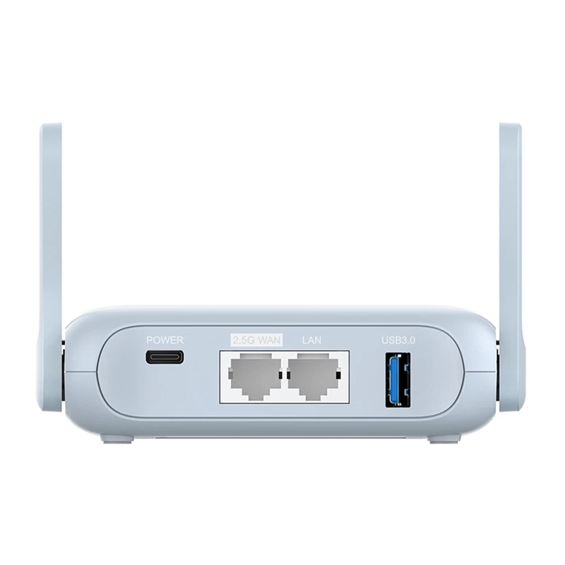 GL.iNet Beryl AX GL-MT3000 taskusse mahtuv Wi-Fi 6 reisi-ruuter, AX3000 kahesageduslik, 2.5G WAN, 1G LAN, USB 3.0, OpenWrt, VPN, WireGuard, OpenVPN, WPA3, AdGuard Home