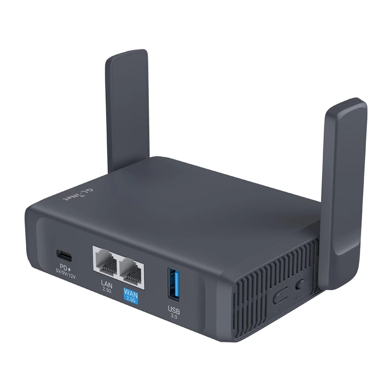 GL.iNet Slate 7 AC750 kahe sagedusala gigabitine traadita ruuter OpenWrt-iga, USB 2.0, MicroSD pesa, VPN tugi