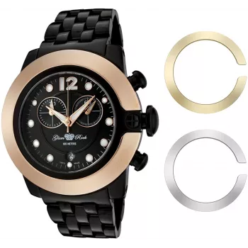 GLAM ROCK GR32183 meeste Šveitsi kvartskell 44mm must silikoon