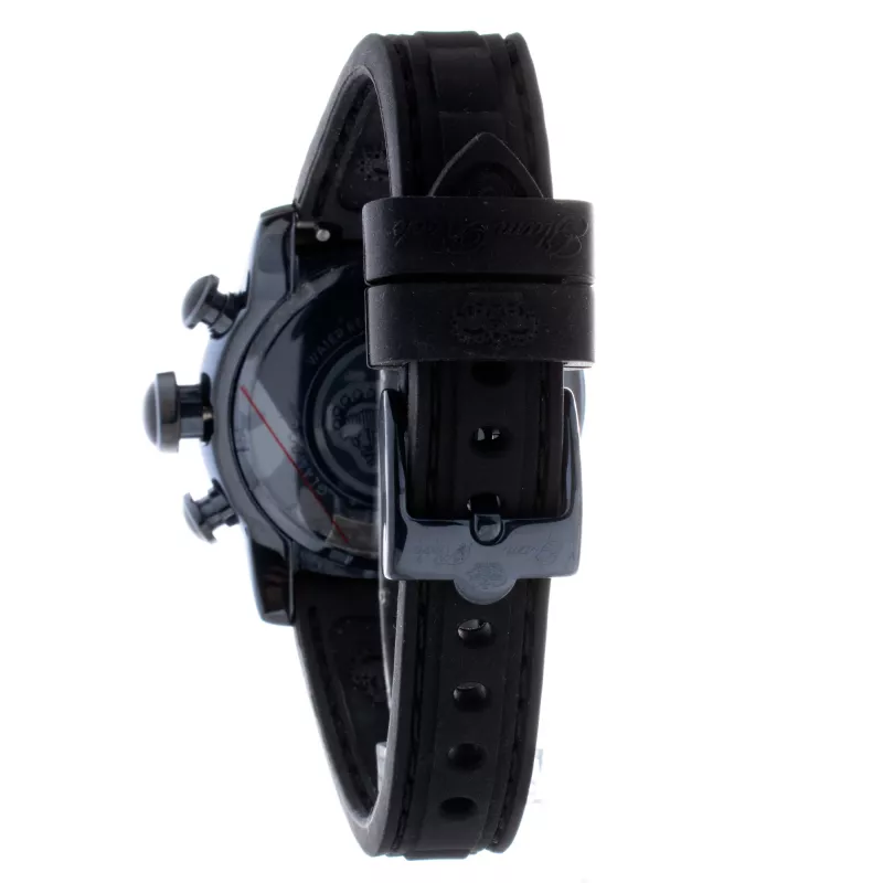 GLAM ROCK GR50112 Miami naiste Šveitsi kvartskronograafkell 42mm must silikoon