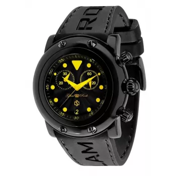 GLAM ROCK GR61112 Naiste kronograafkell 46mm must silikoon