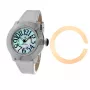 GLAM ROCK Naiste Kell GR32050 44mm Šveitsi Kvartskronograaf Valge Silikoonrihm