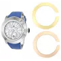 GLAM ROCK Naiste Kell GR32080 Miami 44mm Šveitsi Kvarts Valge Silikoon