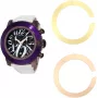 GLAM ROCK Naiste kell GR32112 (44mm) - Šveitsi kvarts, valge keraamiline raam, silikoonrihm