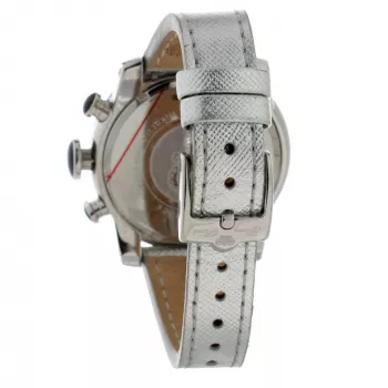 GLAM ROCK Naiste Kell GR32116 (44mm) - Šveitsi Kvarts, Roostevaba Teras, Must Silikoonrihm