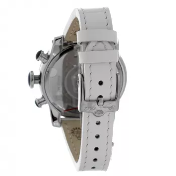 GLAM ROCK Naiste Kell GR32153 44mm Šveitsi Kvarts Valge Pärlmutter Sihtnäidikuga Valge Nahkrihm