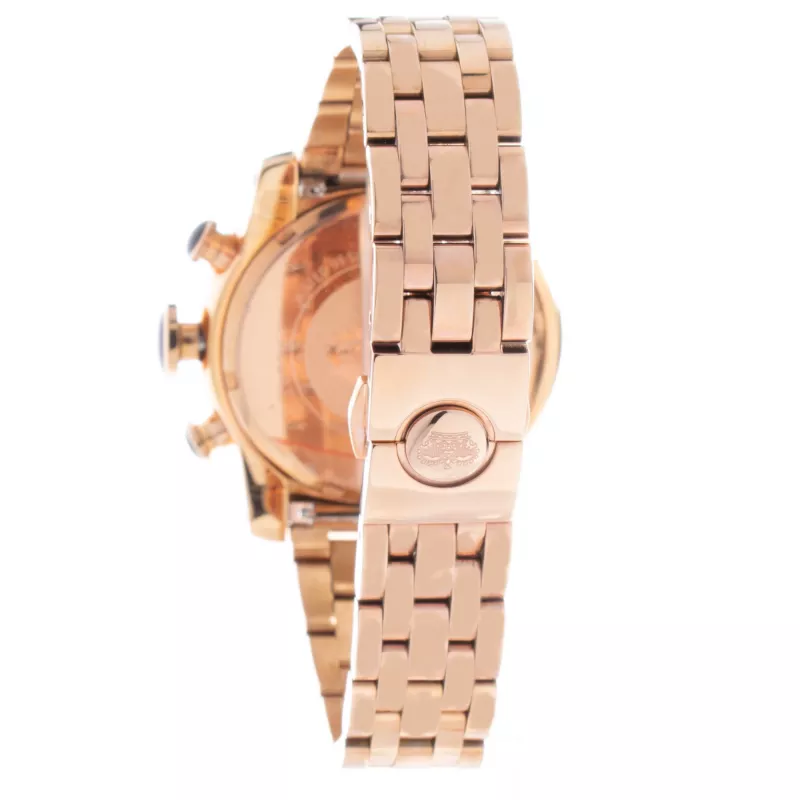 GLAM ROCK naiste kell GR32180 44mm Šveitsi kvartskronograaf valge silikoon