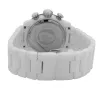 GLAM ROCK naiste kell GR50116D (42mm) - Šveitsi kvarts, valge pärlmutterketas, valge silikoonrihm