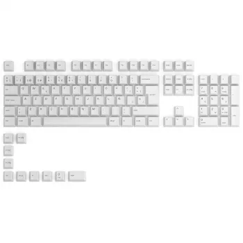 Glorious GPBT Keycaps - 115 PBT-klahvi, ISO, ES paigutus, Arctic White