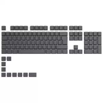 Glorious GPBT Keycaps - 115 PBT-klahvi, ISO, ES paigutus, Black Ash