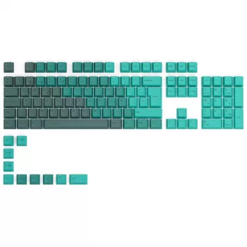 Glorious GPBT Keycaps - 115 PBT-klahvi, ISO, ES paigutus, Rain Forest