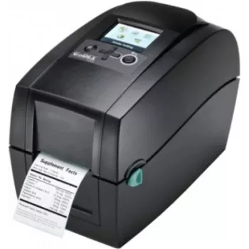 Godex RT230i Direct Thermal / Thermal Transfer Label Printer - 300 x 300 DPI - LCD - Wired - Black