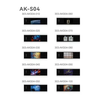 Godox AK-S04 slaidikomplekt – 6 roostevabast terasest gobo mustrit AK-R1 ümara välklambi peadmele