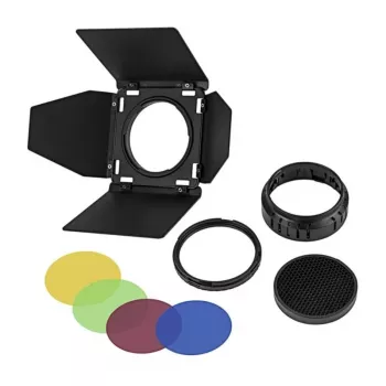 GODOX BD-10 AD300PRO välklambi pea tarandoori komplekt koos 4 värvilise geeliga, magnetkinnitus, alumiiniumisulam