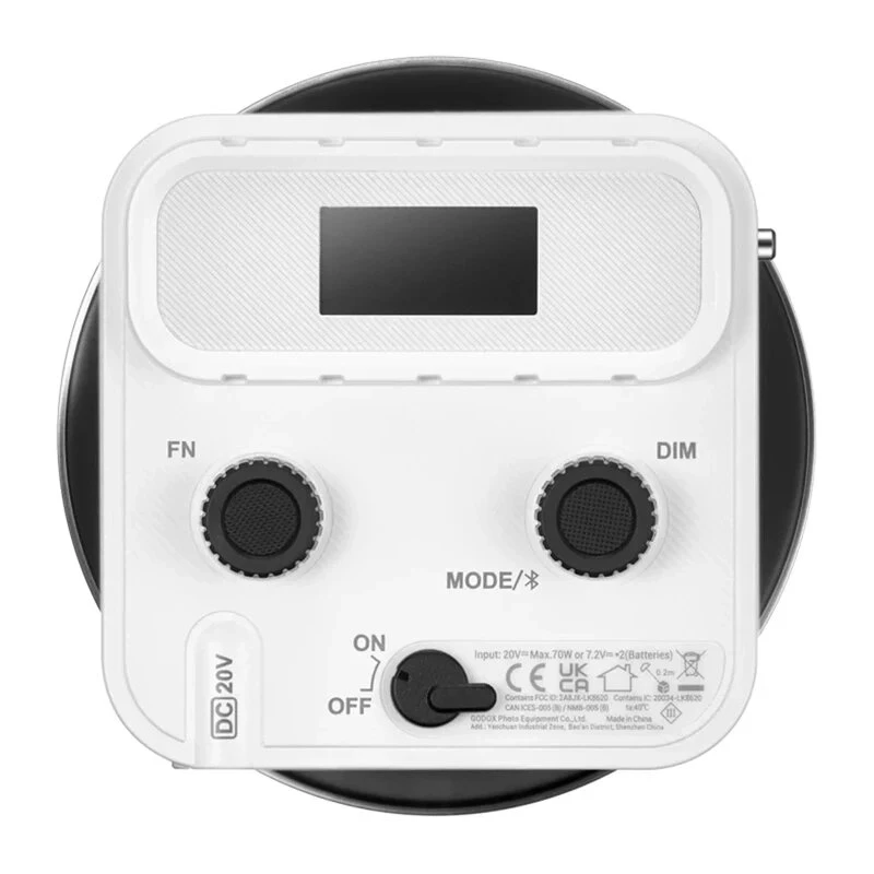 Godox ML60II Bi-Color LED videovalguse komplekt (60W, 2800K-6500K, CRI 96+, TLCI 97+, äpiga juhtimine, NP-F aku valik)