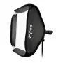 Godox SFGV8080 80x80cm hõbedane võrguga softbox Bowensi kinnitusega, 40° võrk, sisemine ja välimine hajuti, kiirpaigaldus