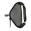Godox SFUV5050 kokkupandav ruudukujuline softbox 50x50cm S-tüüpi kinnitusega, hõbedane sisemus, eemaldatavad hajutid ja kandekott