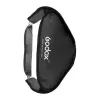 Godox SFUV5050 kokkupandav ruudukujuline softbox 50x50cm S-tüüpi kinnitusega, hõbedane sisemus, eemaldatavad hajutid ja kandekott