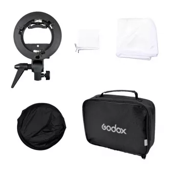 Godox SFUV6060 S-tüüpi välklambi kinnitus 60x60cm softboxi ja kandekotiga komplekt