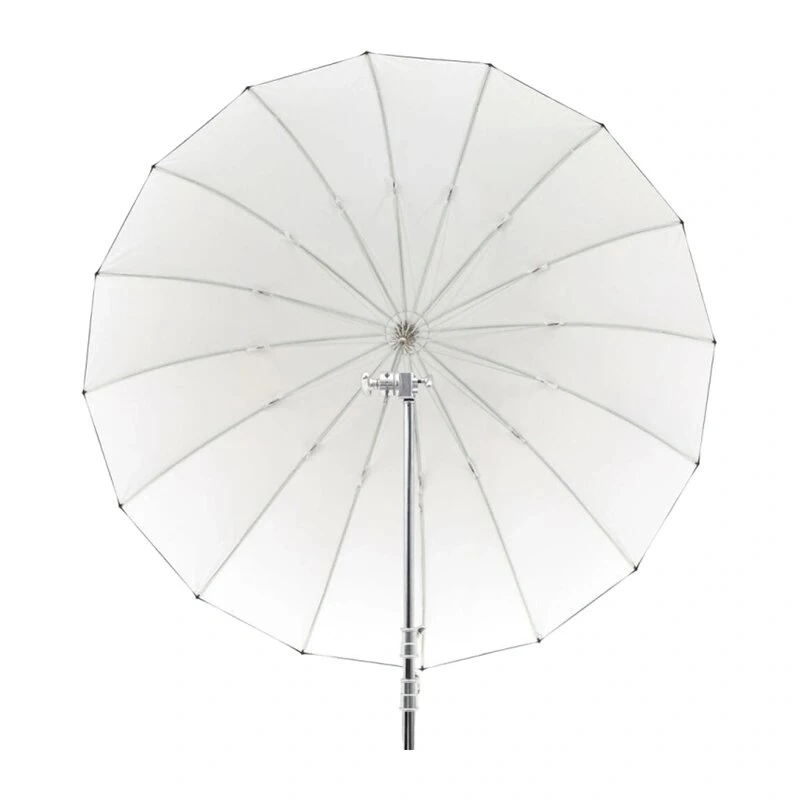 GODOX UB-165W 165cm paraboolne peegeldav vihmavari 16 hõbedase ribiga ja kandekotiga
