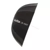 GODOX UB-165W 165cm paraboolne peegeldav vihmavari 16 hõbedase ribiga ja kandekotiga