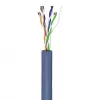 Goobay CAT 6a U/UTP Network Cable 50 m Blue - Solid Copper, AWG 23/1, LSZH (96092)