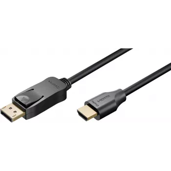 Goobay DisplayPort - HDMI kaabel 1,8 m 4K UHD must 80527
