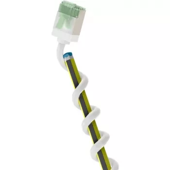 Goobay ülipaindlik CAT 8.1 Slim U/FTP paigalduskaabel, 0,5 m, valge, ülilühikesed pistikud, 40 Gbps 74359