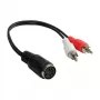 Good Connections heliadapter 5-kontaktiline DIN-pistik 2x RCA-pistikule - 0,2m